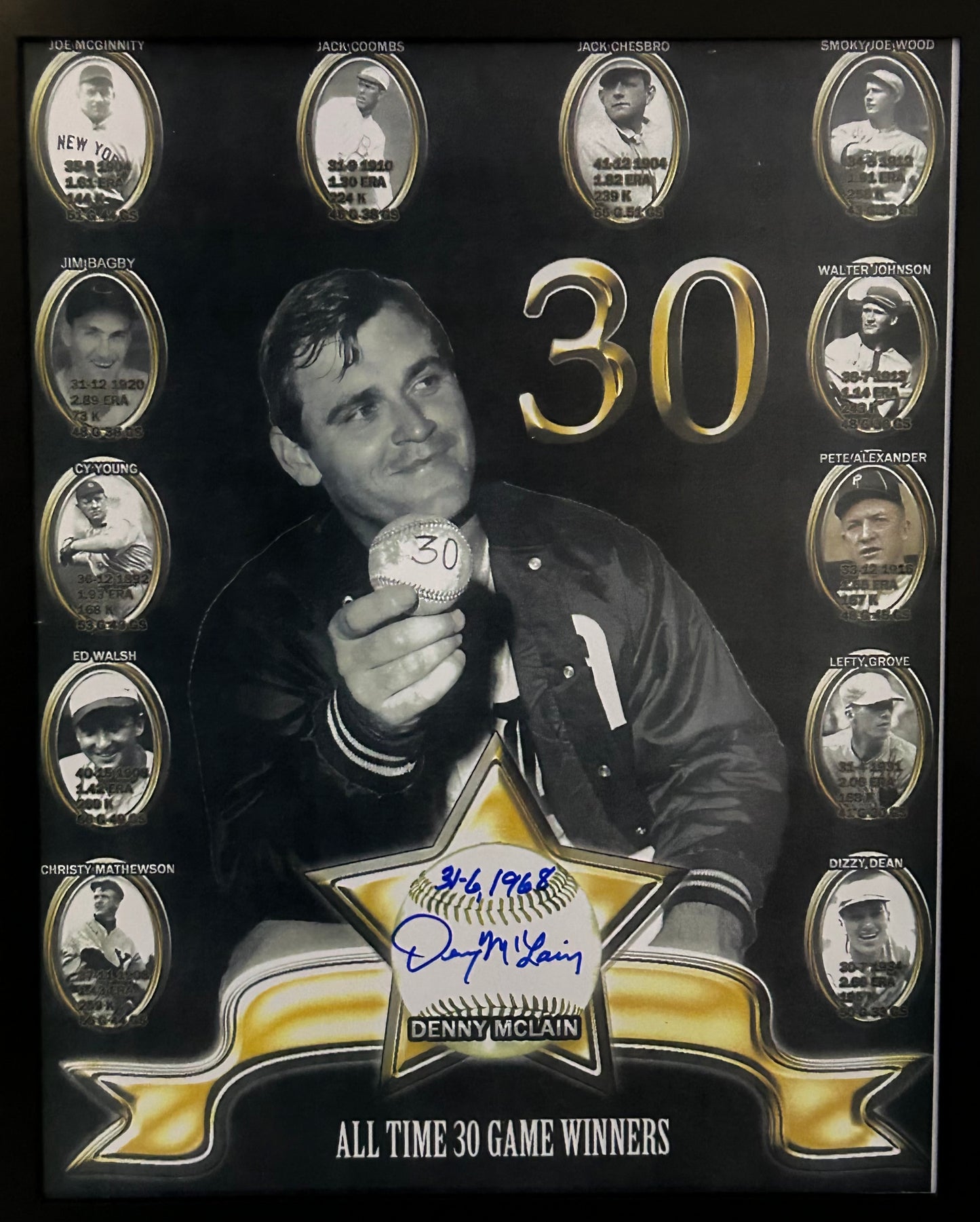 Autographed 30 Game Winners Picture