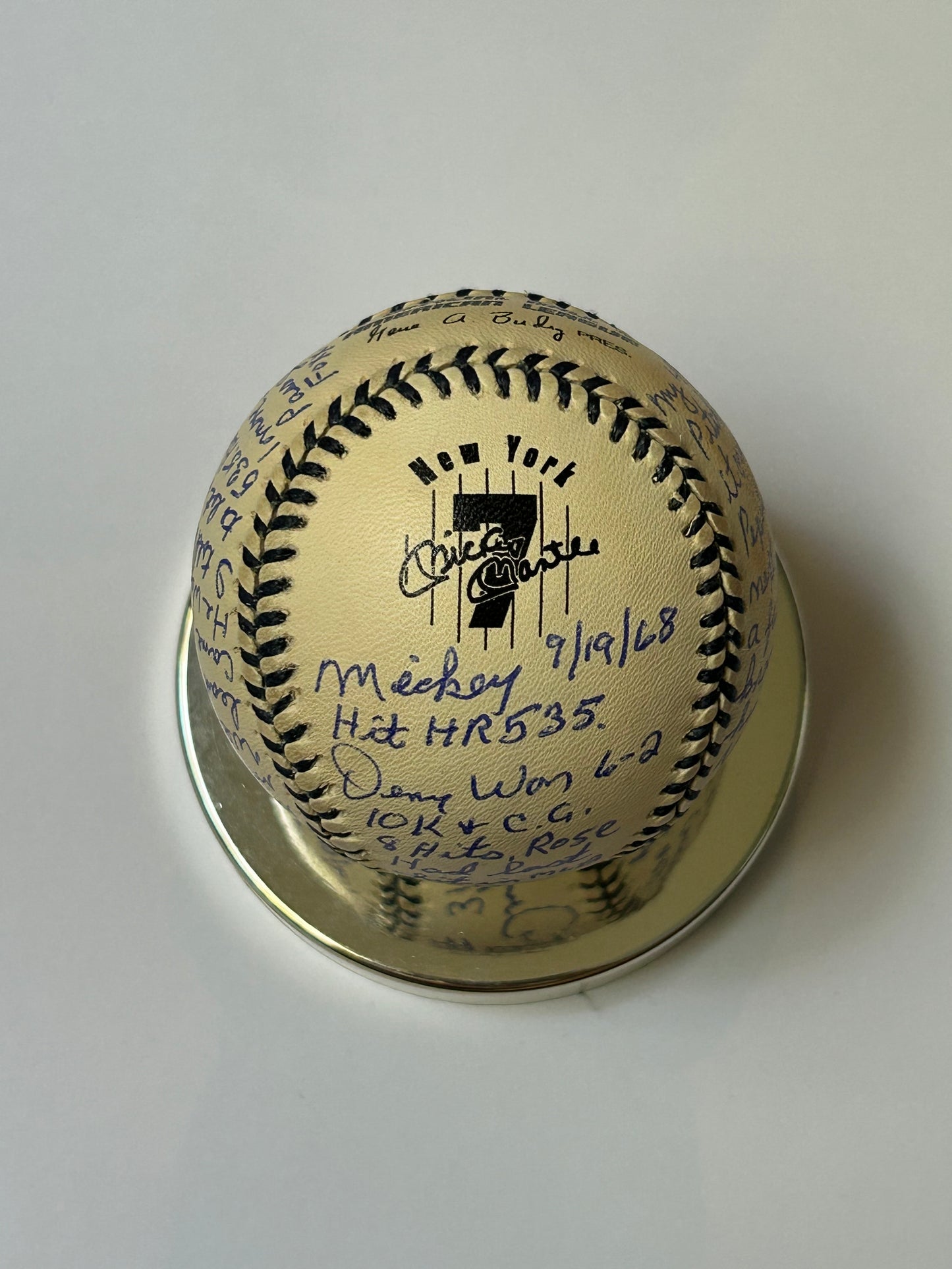 Gift of 535 HR on Mickey Mantle Commemorative Logo Baseball