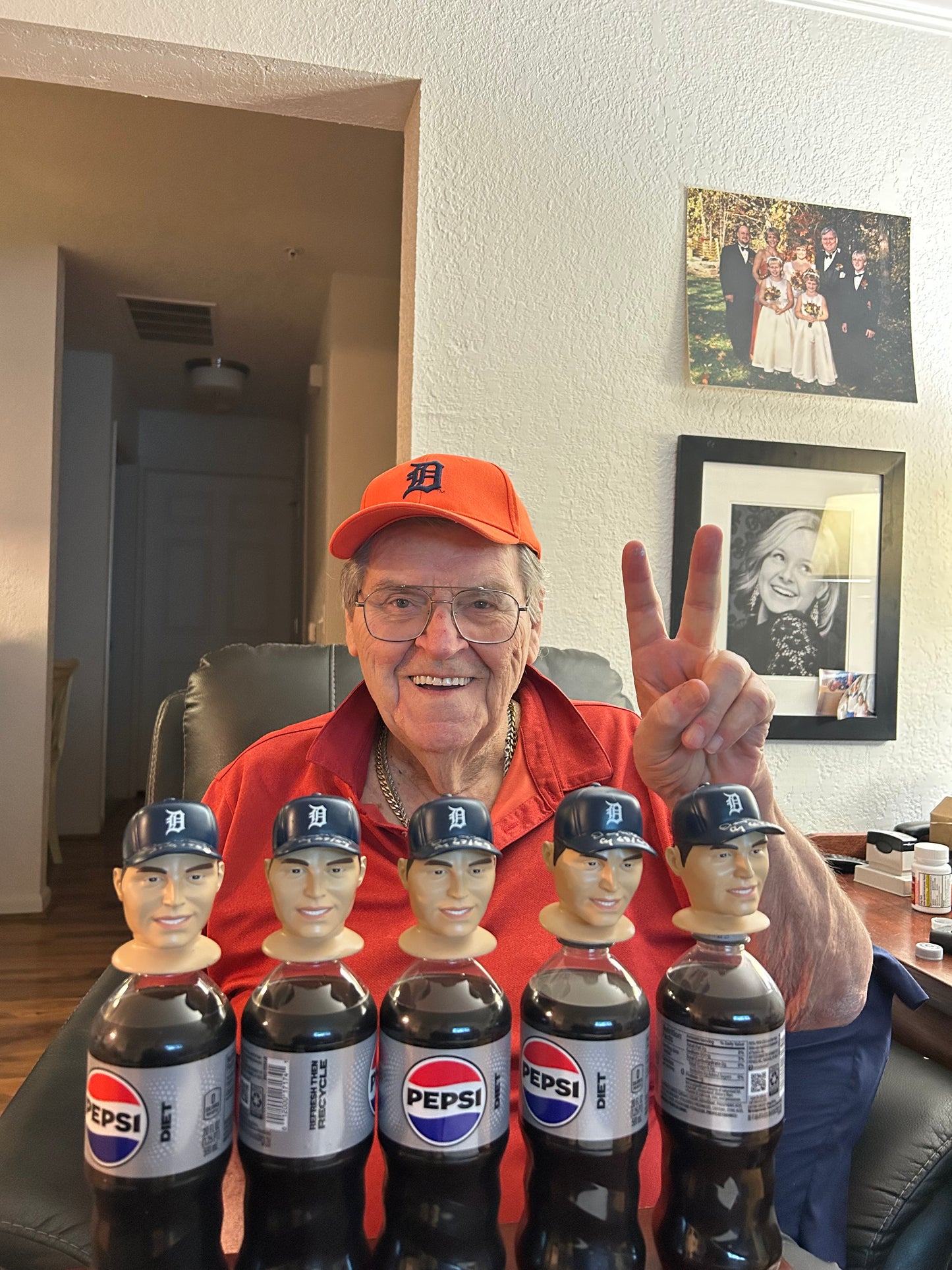 Autographed McLain Baseball Head Bottle Topper