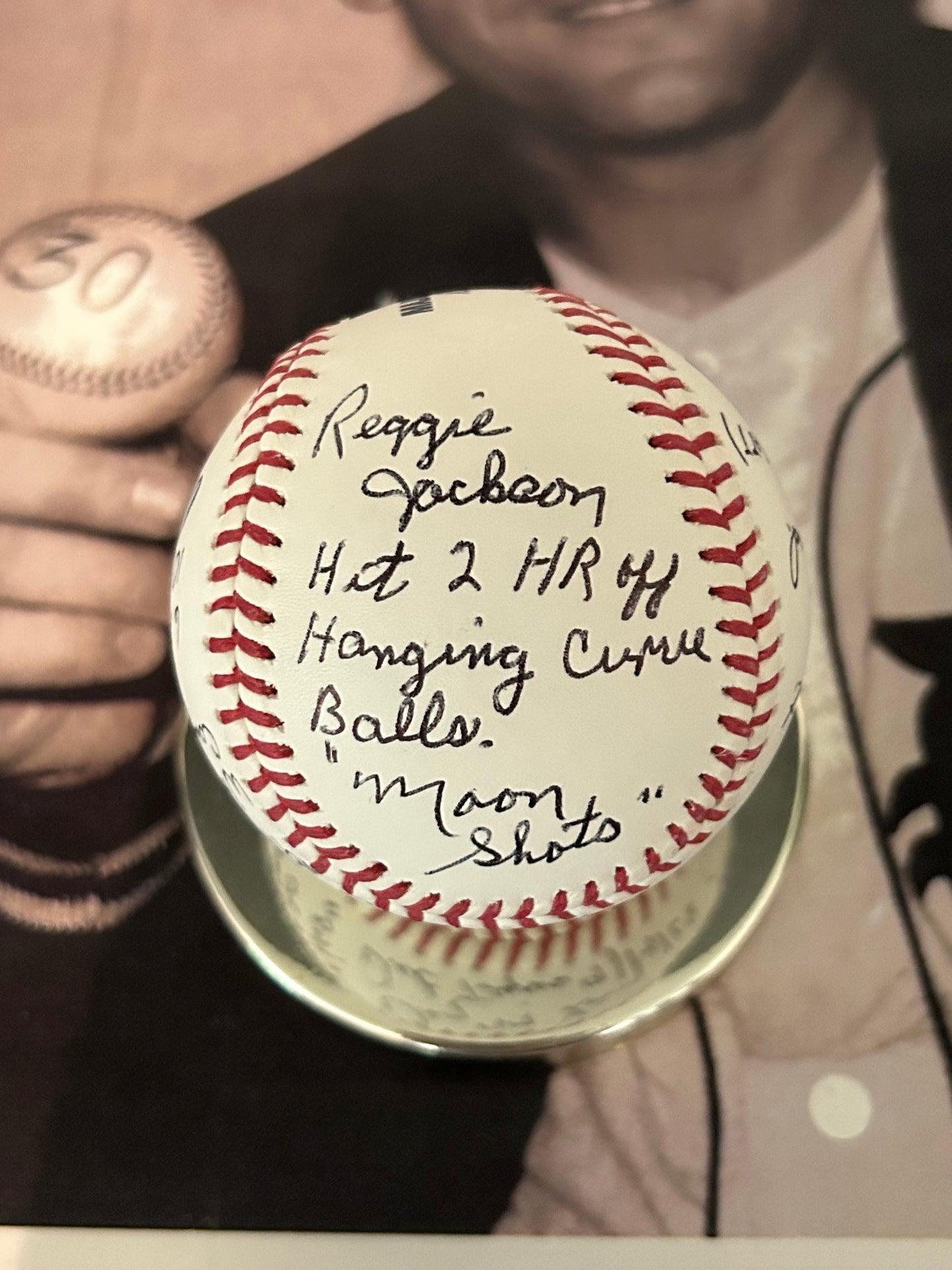 30 Win Baseball Replica with Game Stats