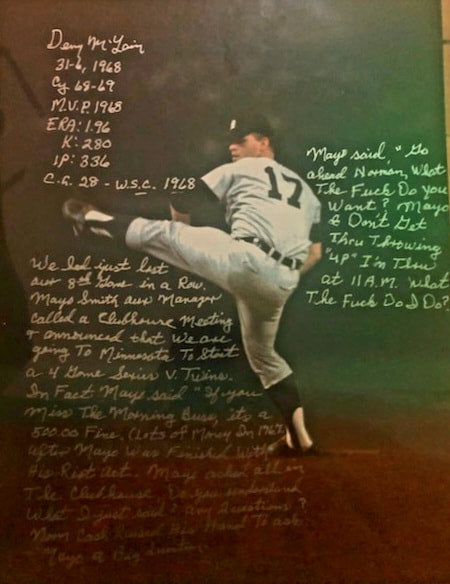 Denny McLain signed Mayo Smith Story 11x14 Photo