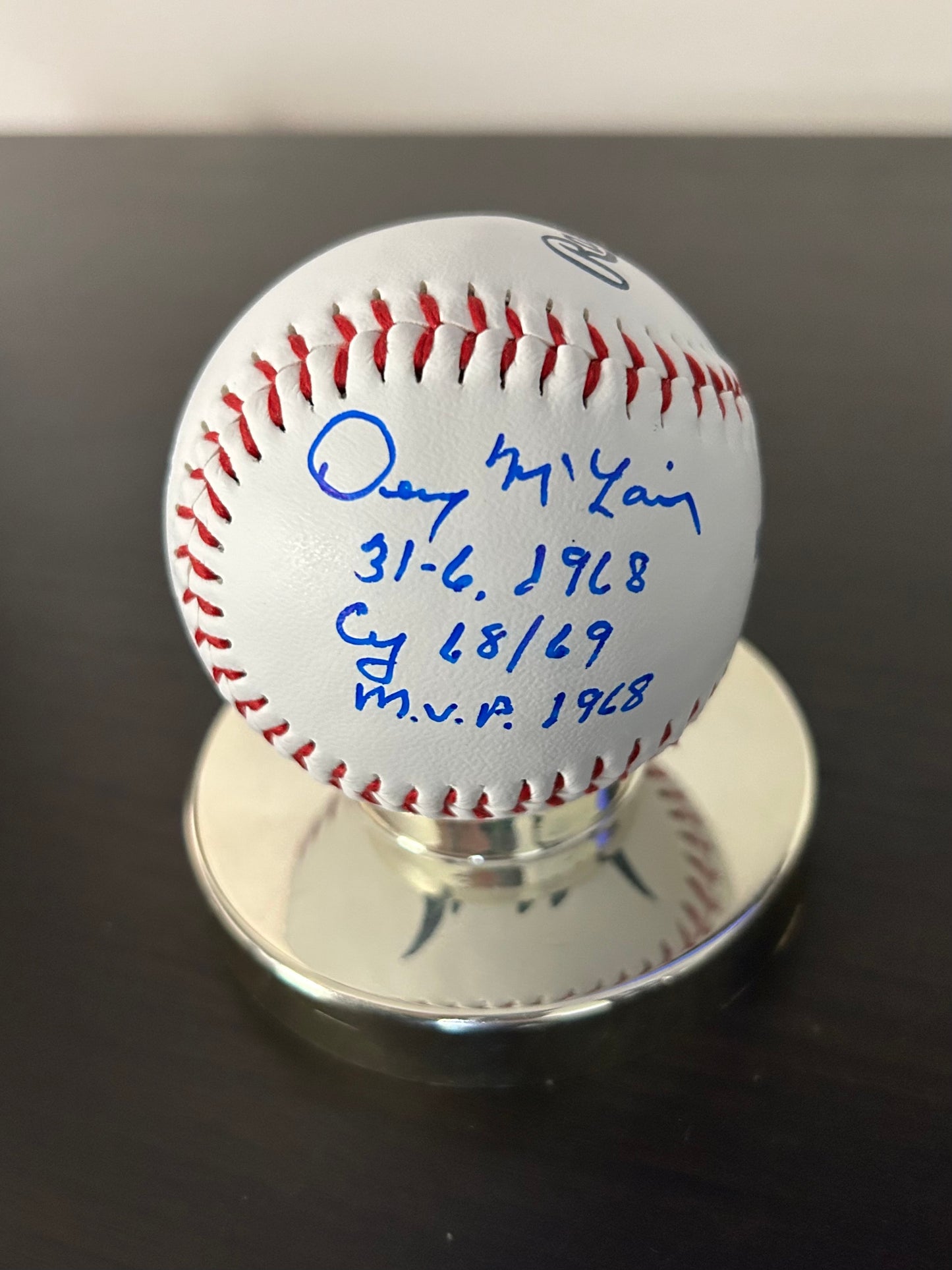 Autographed Detroit D Baseball