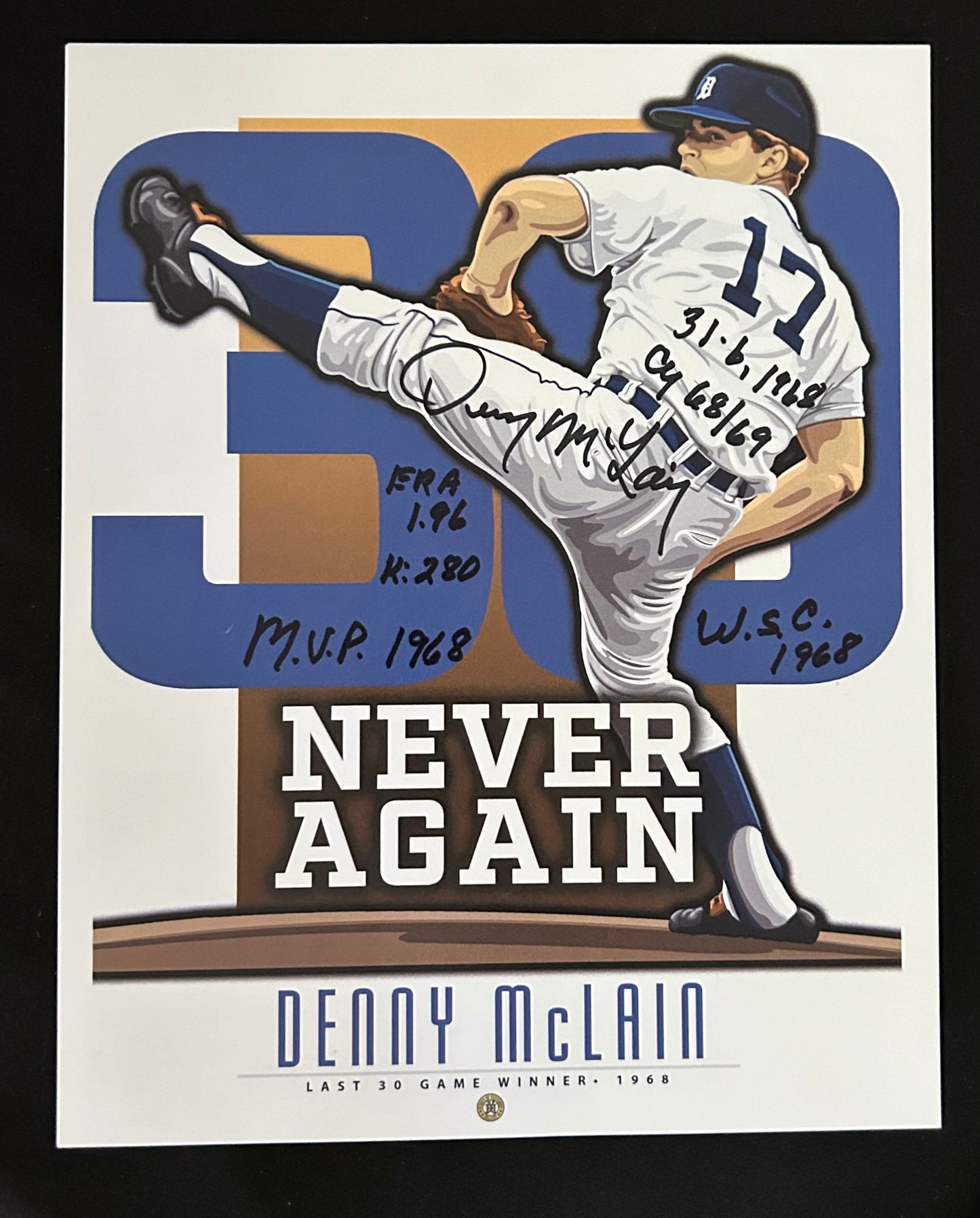 'Never Ever Again" Autographed 8x11