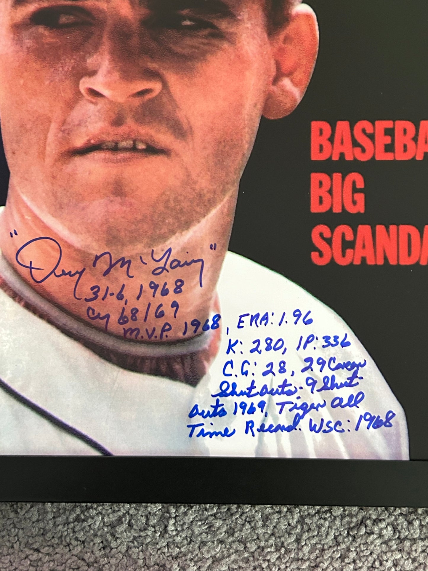 Sports Illustrated- Denny McLain and The Mob Cover