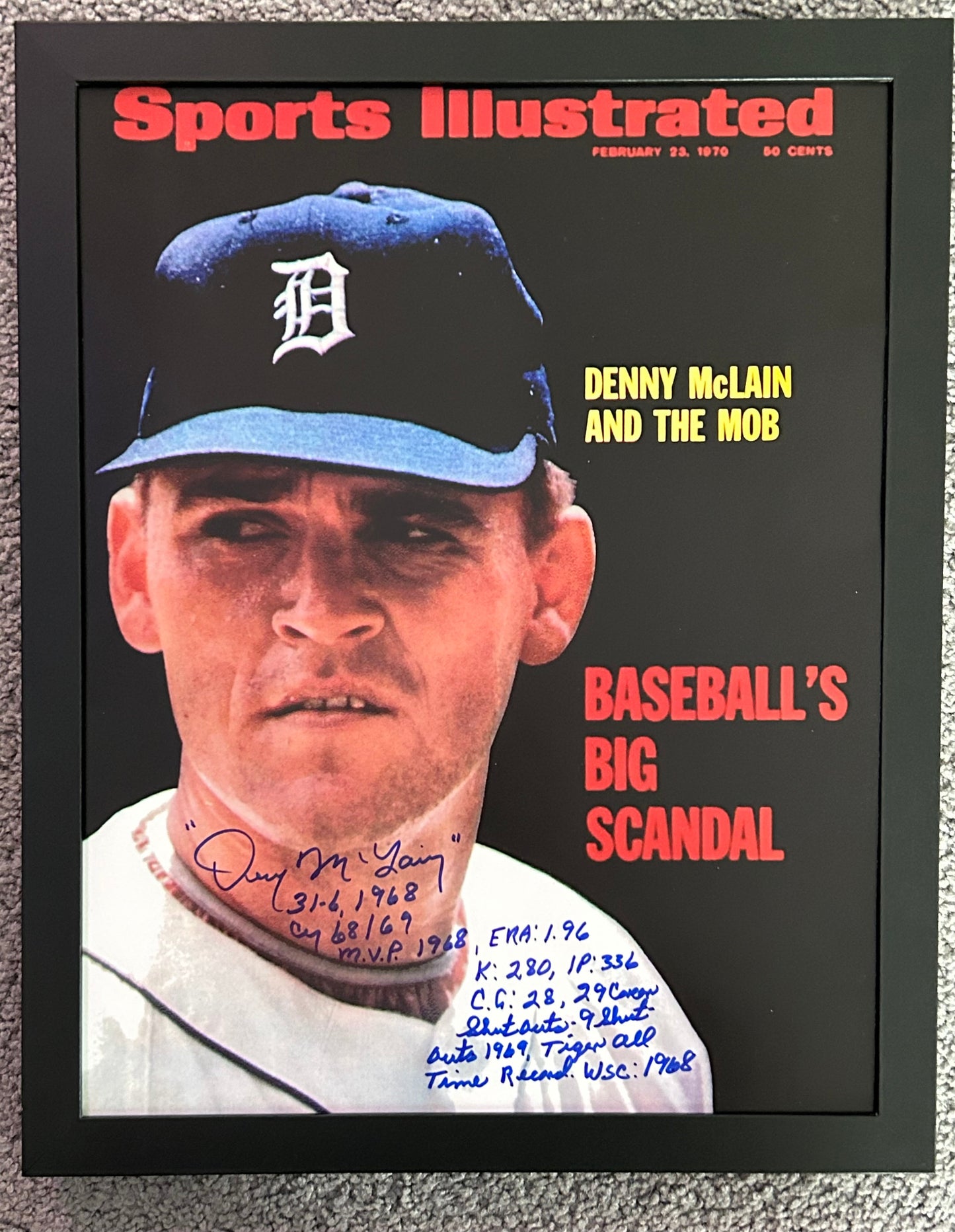 Sports Illustrated- Denny McLain and The Mob Cover
