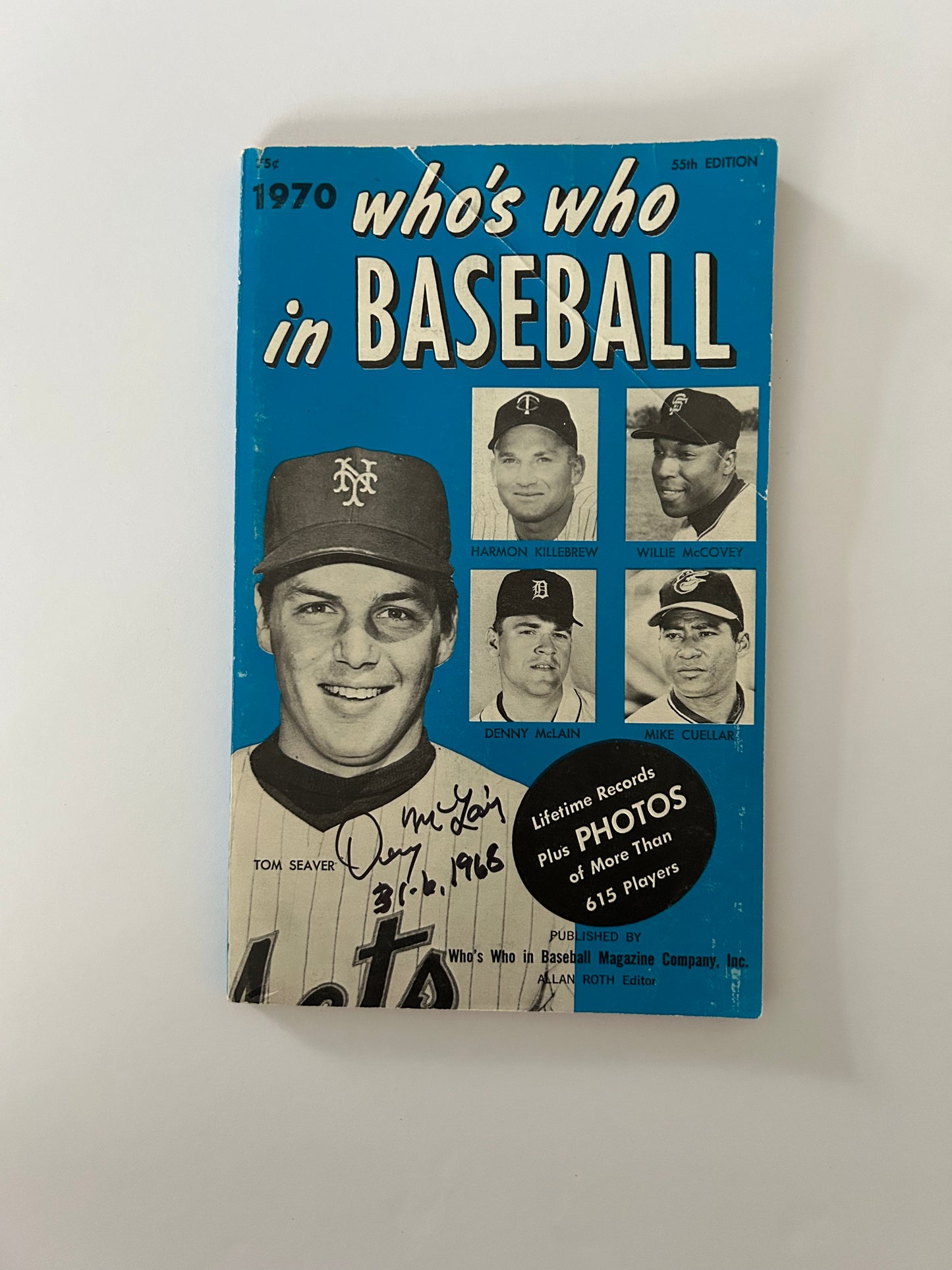 Autographed Who's Who in Baseball 1970